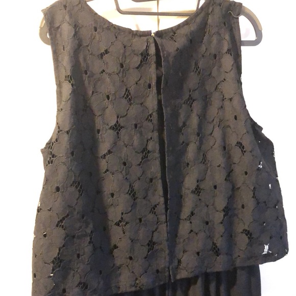 Uniqlo black lace drapey jumpsuit   Size Large - Picture 7 of 11